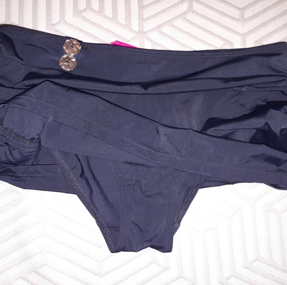 Curvy Kate Luau Love Swim Skirt, black, UK 10 - Picture 2 of 5